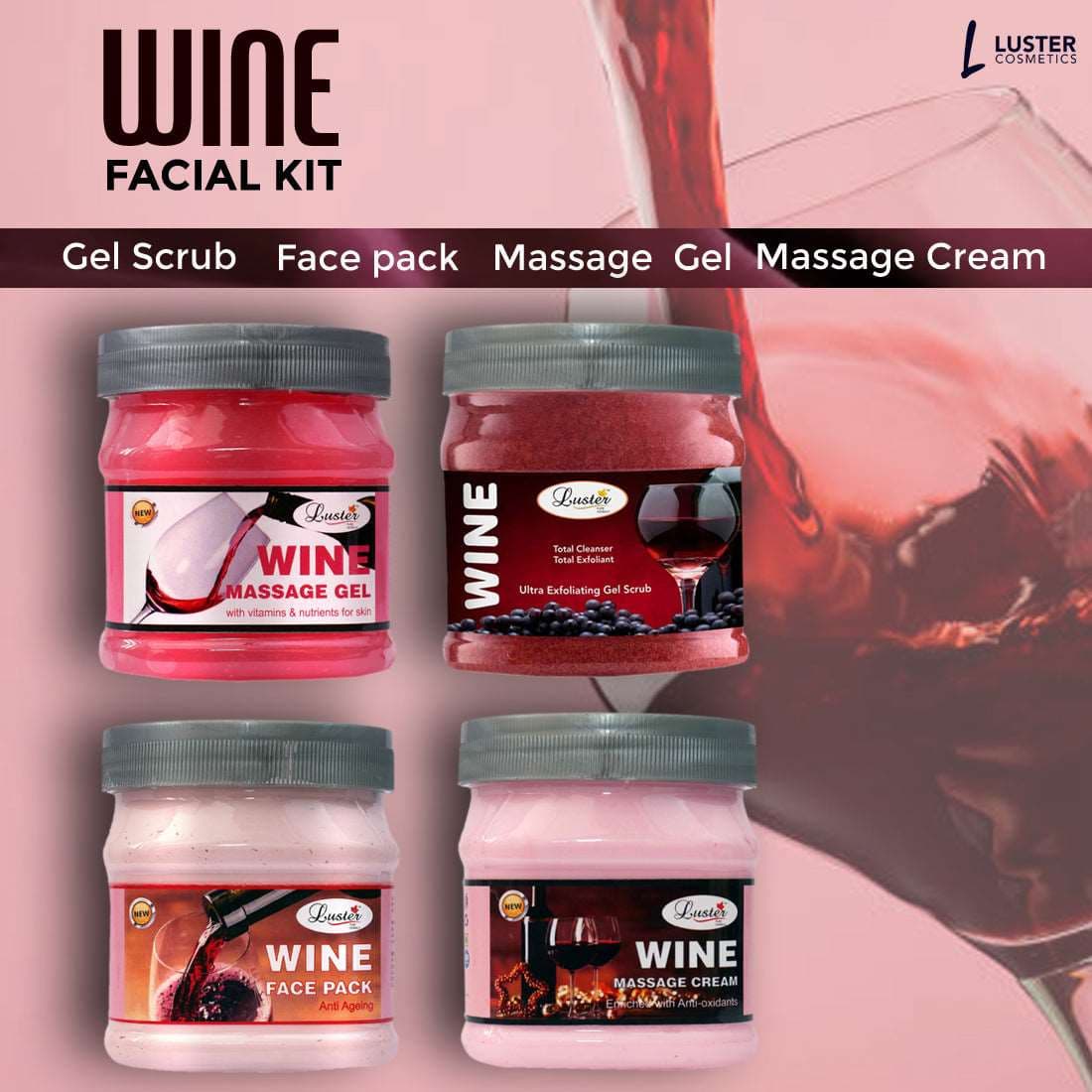 Red wine deals facial kit