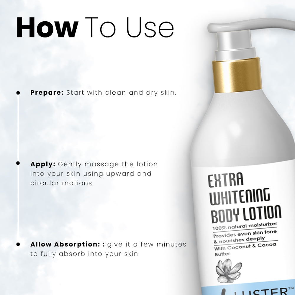 Luster Cosmetics Extra Whitening Body Lotion 300ml