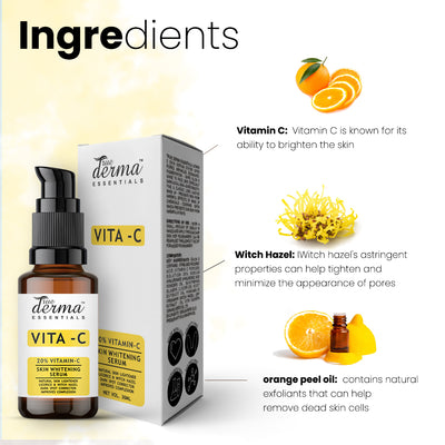 True Derma Essentials Vitamin C Skin Brightening Face Serum - 30ml