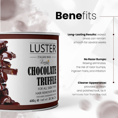 Luster Chocolate Truffle Hair Removal Hot Wax - 600g