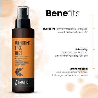 Luster Cosmetics Vitamin-C Face Mist Skin Toner For Face - 115ml