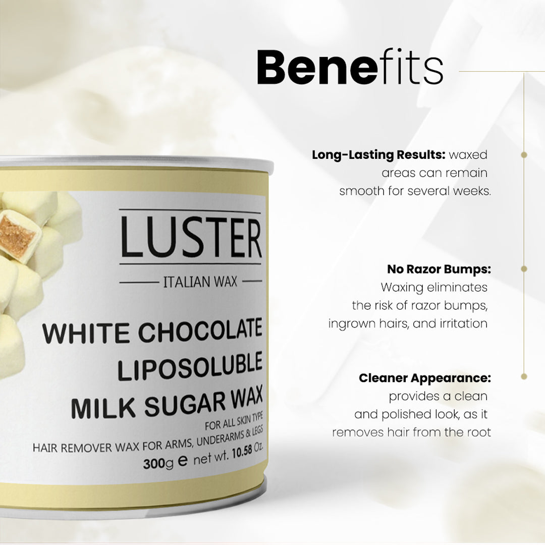 Luster White Chocolate Hair Removal Hot Wax - 300ml