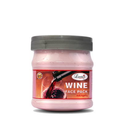 Luster Wine (Anti Ageing) Face Pack | Instant Glow & Skin Nourishing – 500ml.