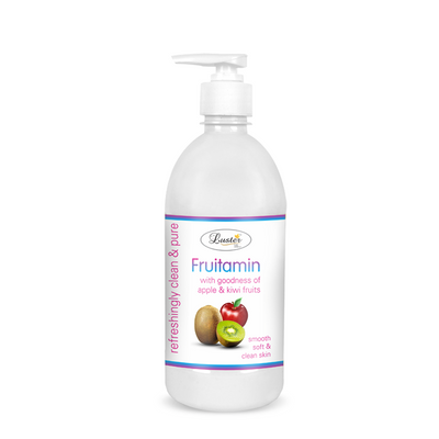 Luster Fruitamin Extra Care Cleansing Milk | Enriched With Apple & Kiwi Extracts | For Smooth Soft & Clean Skin | Cleansing Milk For Face | Paraben & Sulfate Free - 500ml - Luster Cosmetics