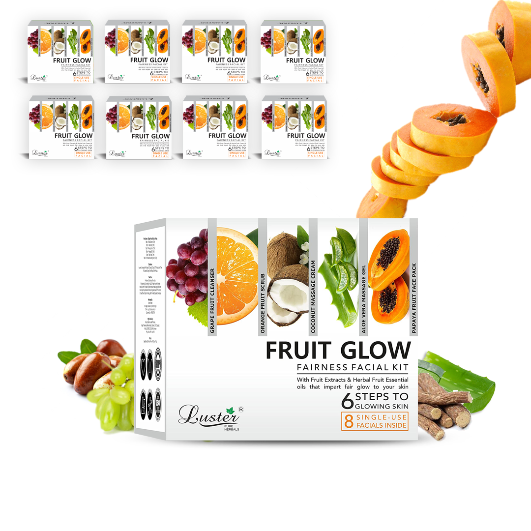 Luster Fruit Glow Fairness Facial Kit - 320ml