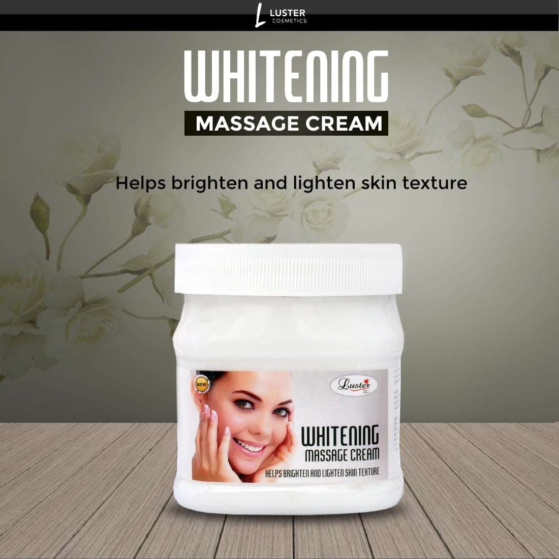 Luster Whitening Massage Cream 500ml Luster Cosmetics