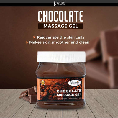 Luster Chocolate Face & Body Massage Gel (Paraben & Sulfate Free) - 500 ml