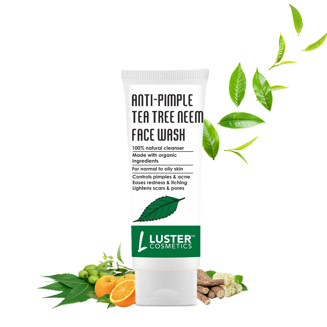 Luster Cosmetics Anti-Pimple Tea Tree Neem Face Wash - 100ml