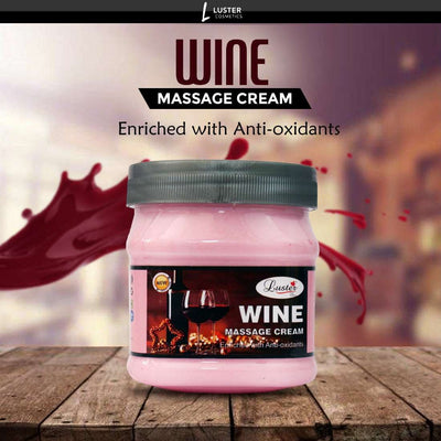 Luster Wine Face & Body Massage Cream for Men & Women (No Paraben & Sulfate)-500ml.