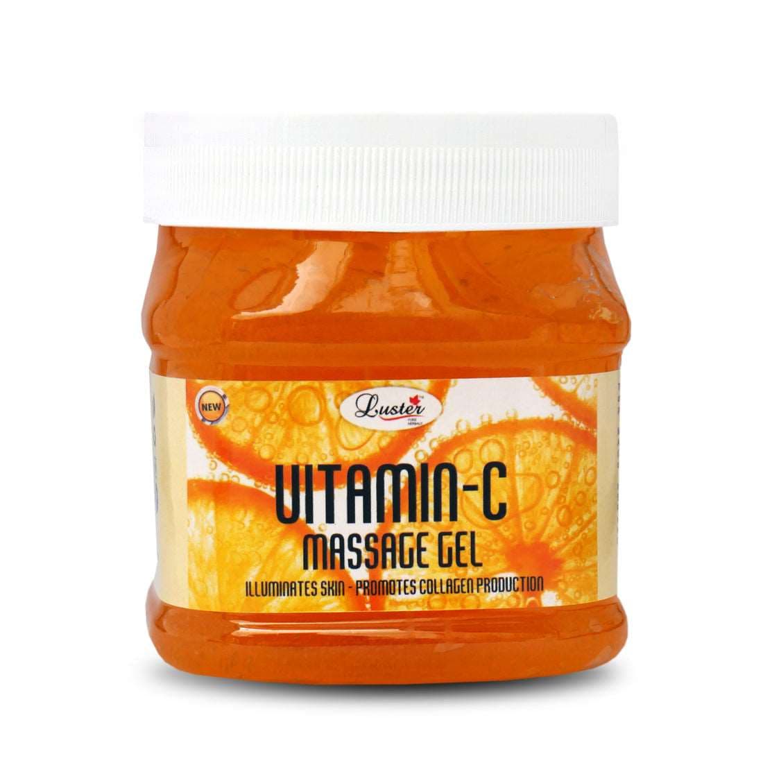 Luster Vitamin C Face & Body Massage Gel (Paraben & Sulfate Free) - 500 ml