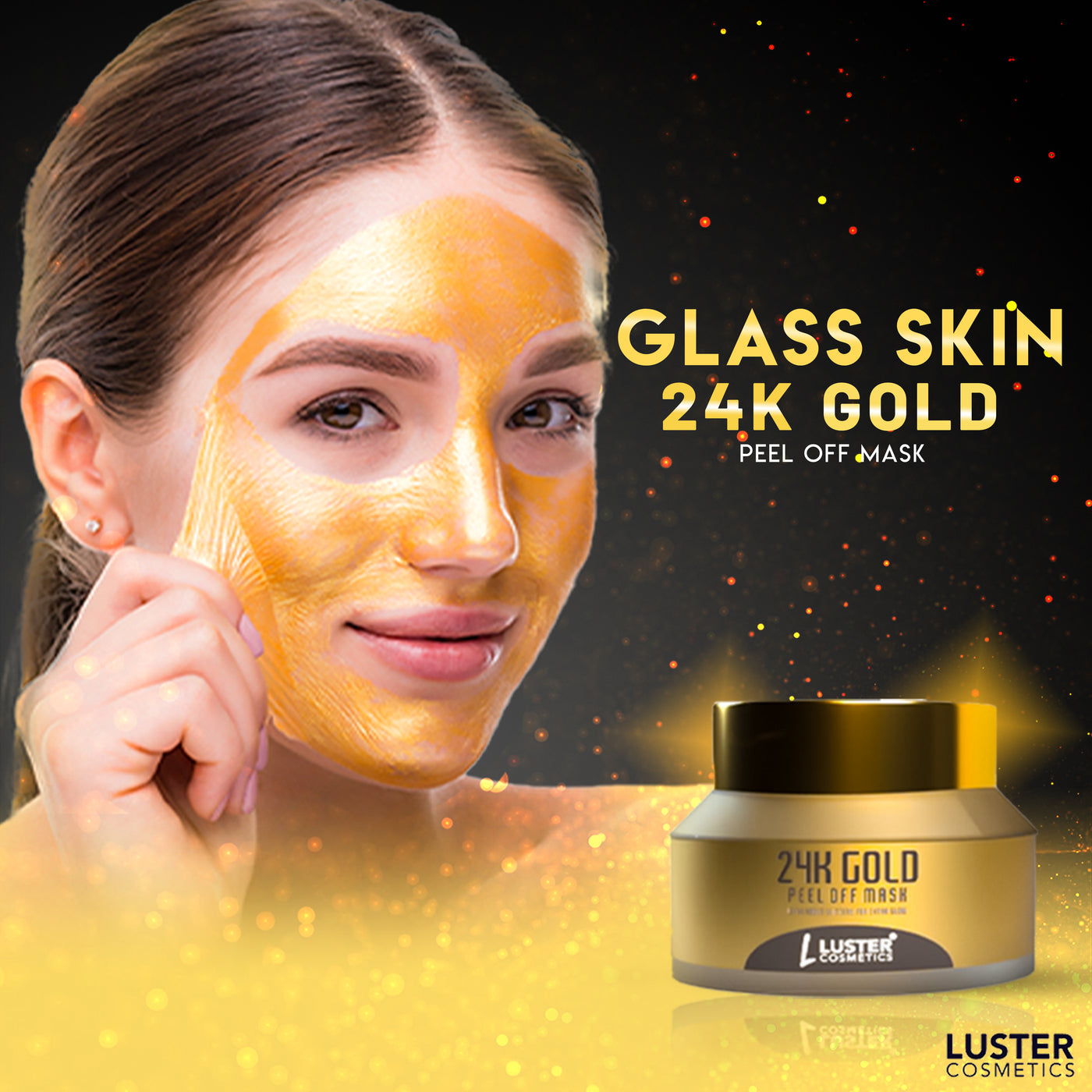 Luster Cosmetics 24K Gold Peel Off Mask - 50ml