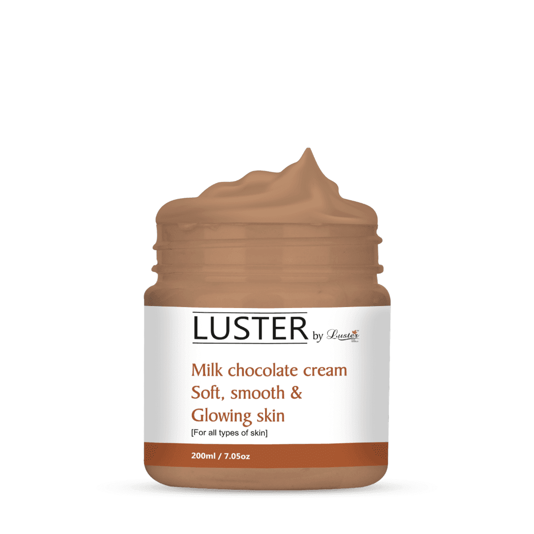Luster Milk Chocolate Massage Cream - Soft, Smooth & Glowing Skin (Paraben & Sulfate Free)-200 ml - Luster Cosmetics
