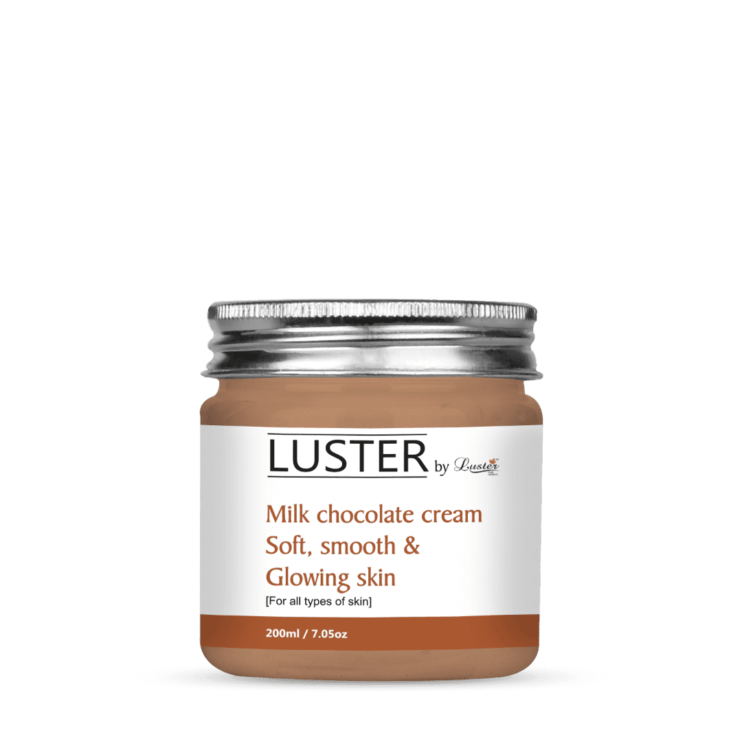 Luster Milk Chocolate Massage Cream - Soft, Smooth & Glowing Skin (Paraben & Sulfate Free)-200 ml - Luster Cosmetics